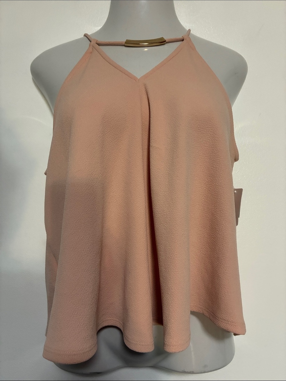 Nordstrom Free Press Pink Hush Y2K Halter Top Women's NWT